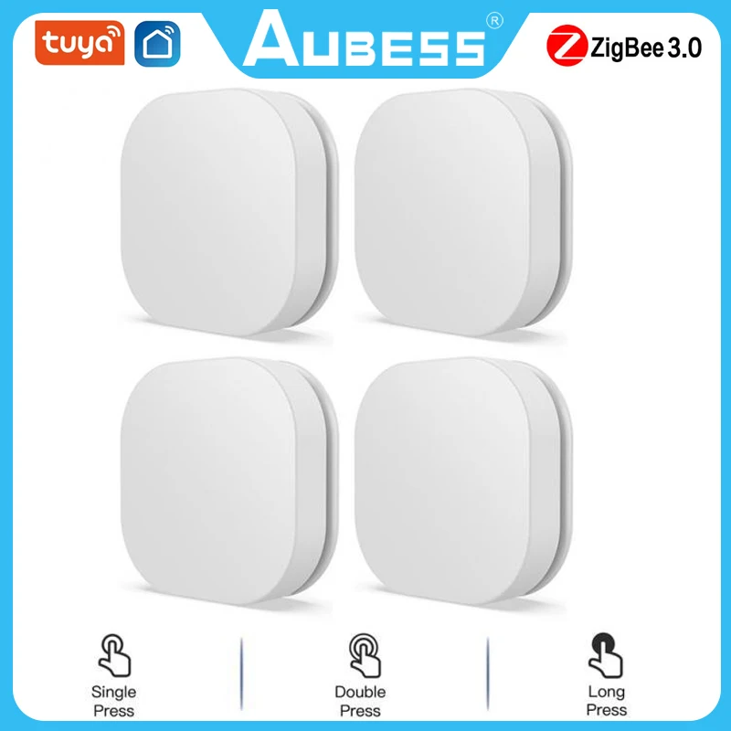 

Умный кнопочный переключатель Tuya ZigBee, беспроводной пульт управления одним ключом, сцена, контроллер, несколько сцен, связь, умный выключатель