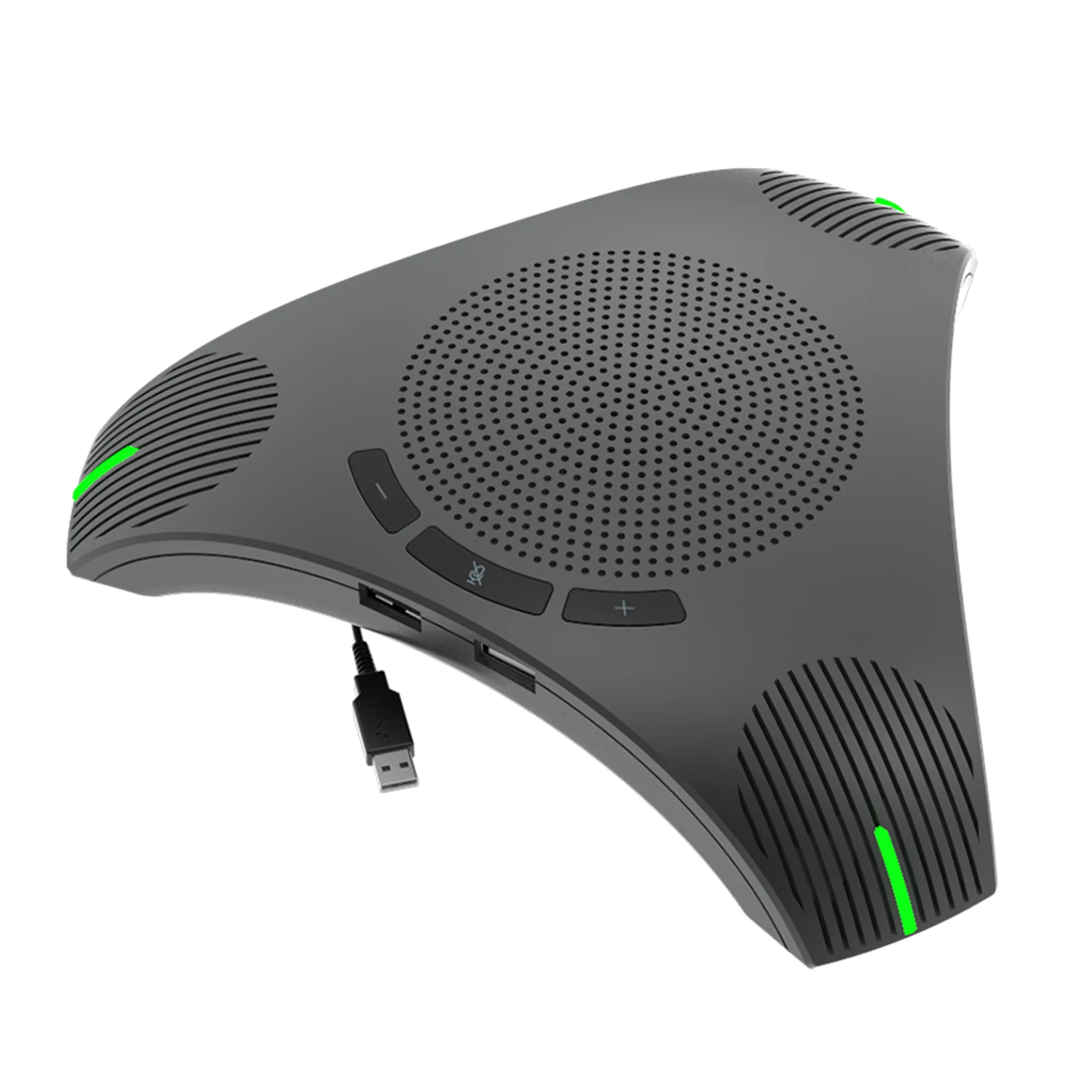 

USB Speakerphone Conference Microphone 360° Voice Pickup with Mute Key for Skype/Video Conference/Online Course/Gaming