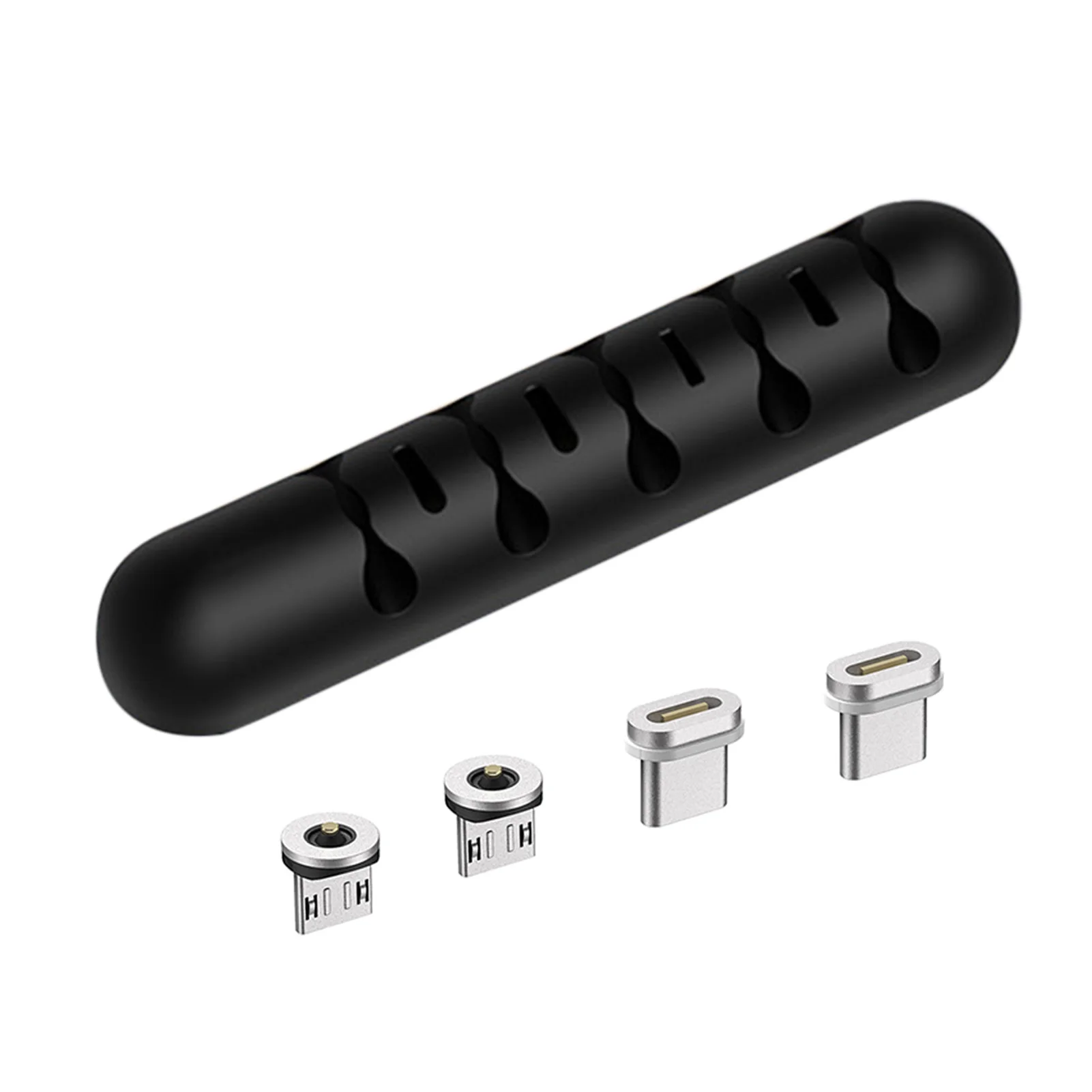 

Cable Holder Clips Magnetic Self-Adhesive Silicone Cable Organizer Desktop Cable Management Cord Guide for USB Charging Cable He