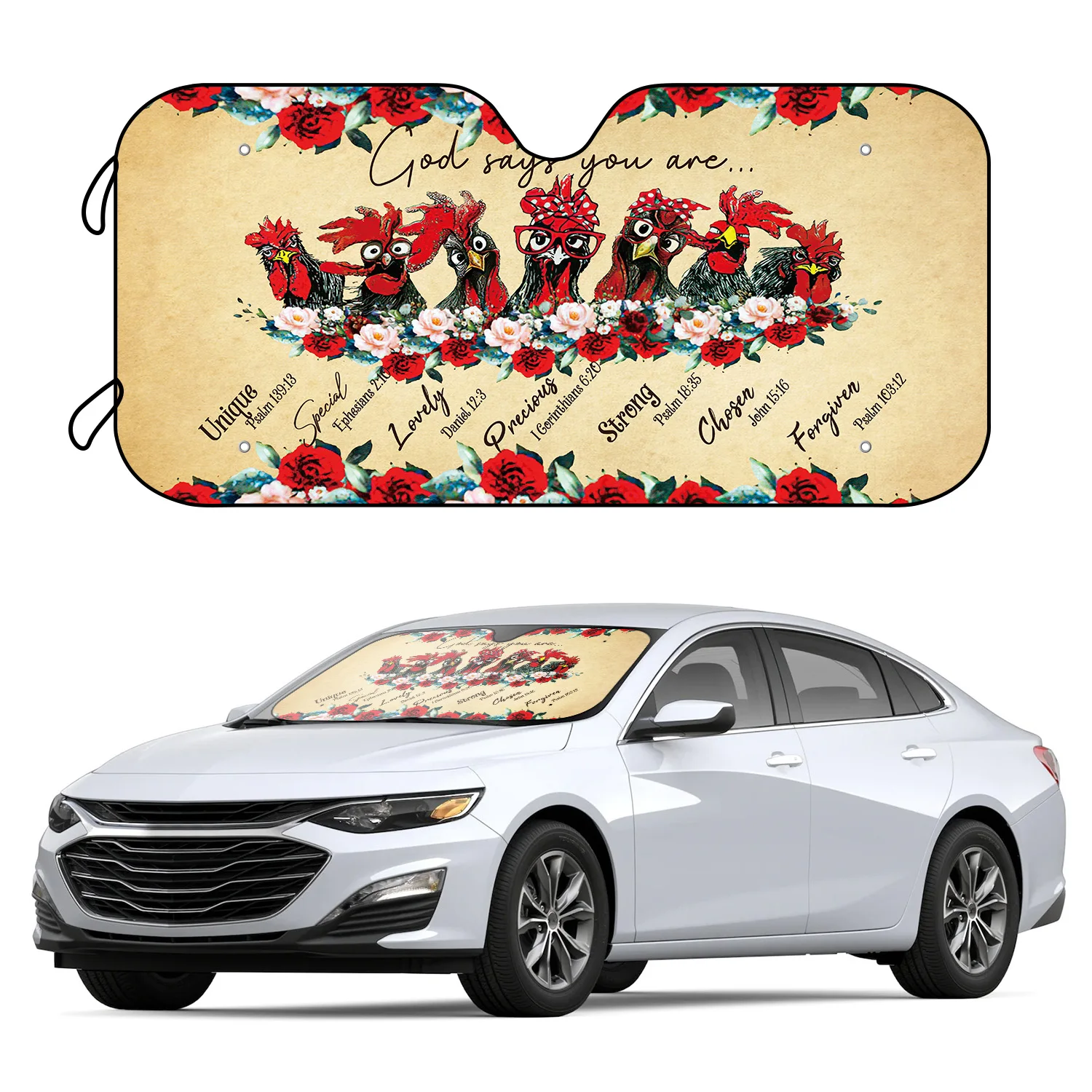 1 упаковка УФ-зонт на окно автомобиля с 4 присосками