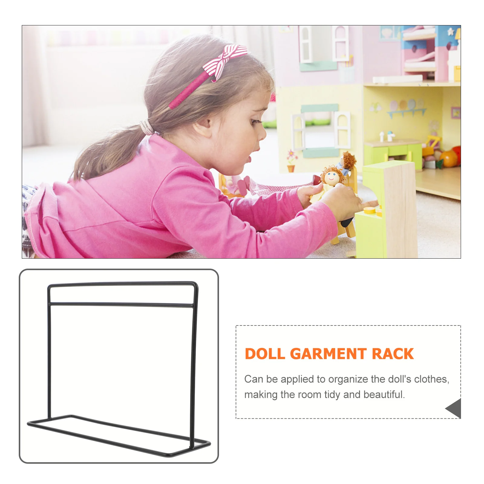 

Rack Clothes Miniature Garment Hangers Ornaments Decorations Supplies Bedroom Furniture Laundry Accessories Closet