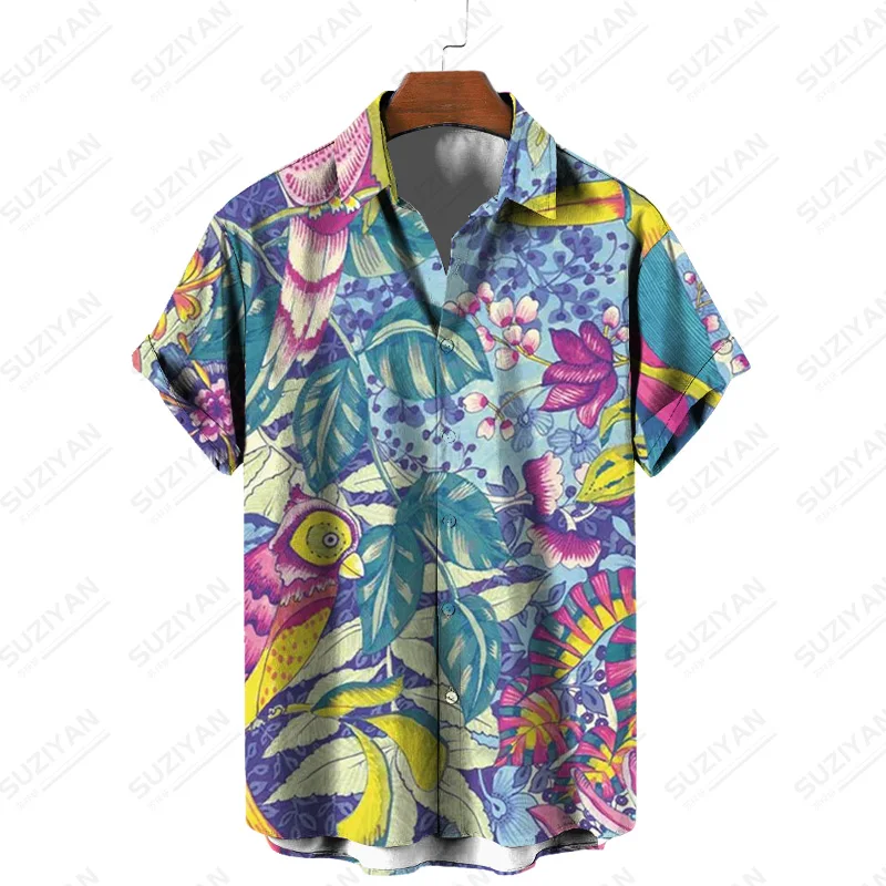 

Best Selling Kit Hot-Selling Garments Button Up Solid Stand Resorts Buttons Korean Y2K Men Summer Outfits Chic Men Dress Shirt