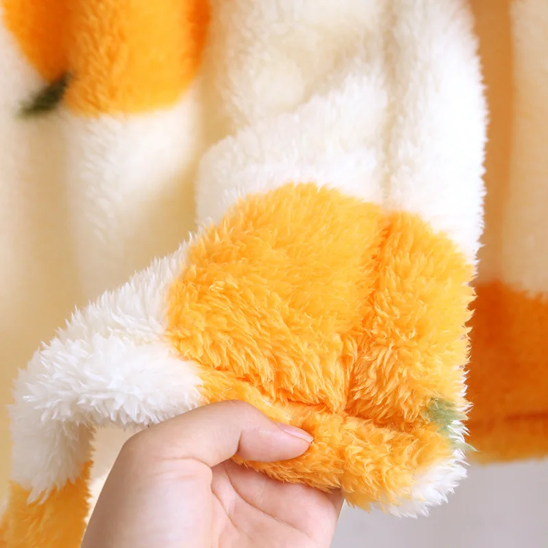 Winter Women's Robes Flannel Pajamas Warm Bathrobe Sleep Lounge Sleepwear Home Wear Pyjama Pour Femme Kawaii Housecoats For Home