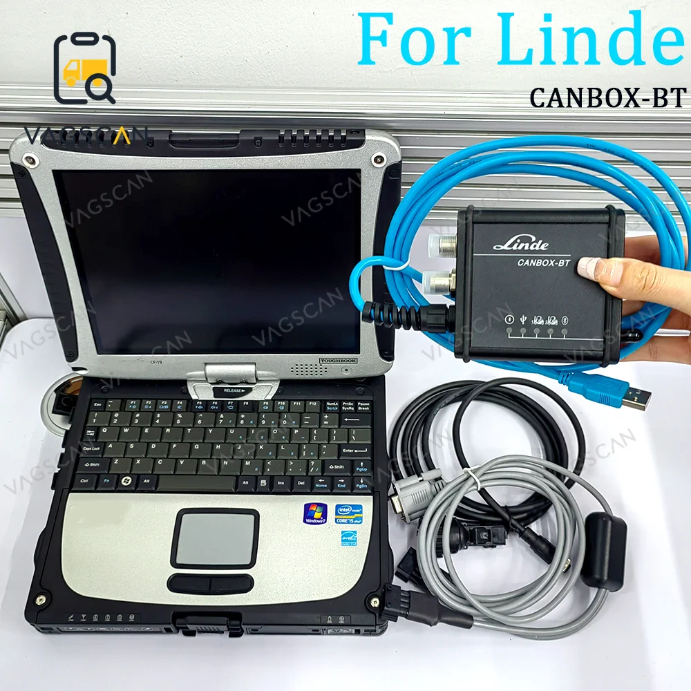 

For CF19 Laptop Pathfinder Linde Canbox BT Truck Doctor Diagnostic LSG Forklift Adapter Service Box Truck scanner Tool