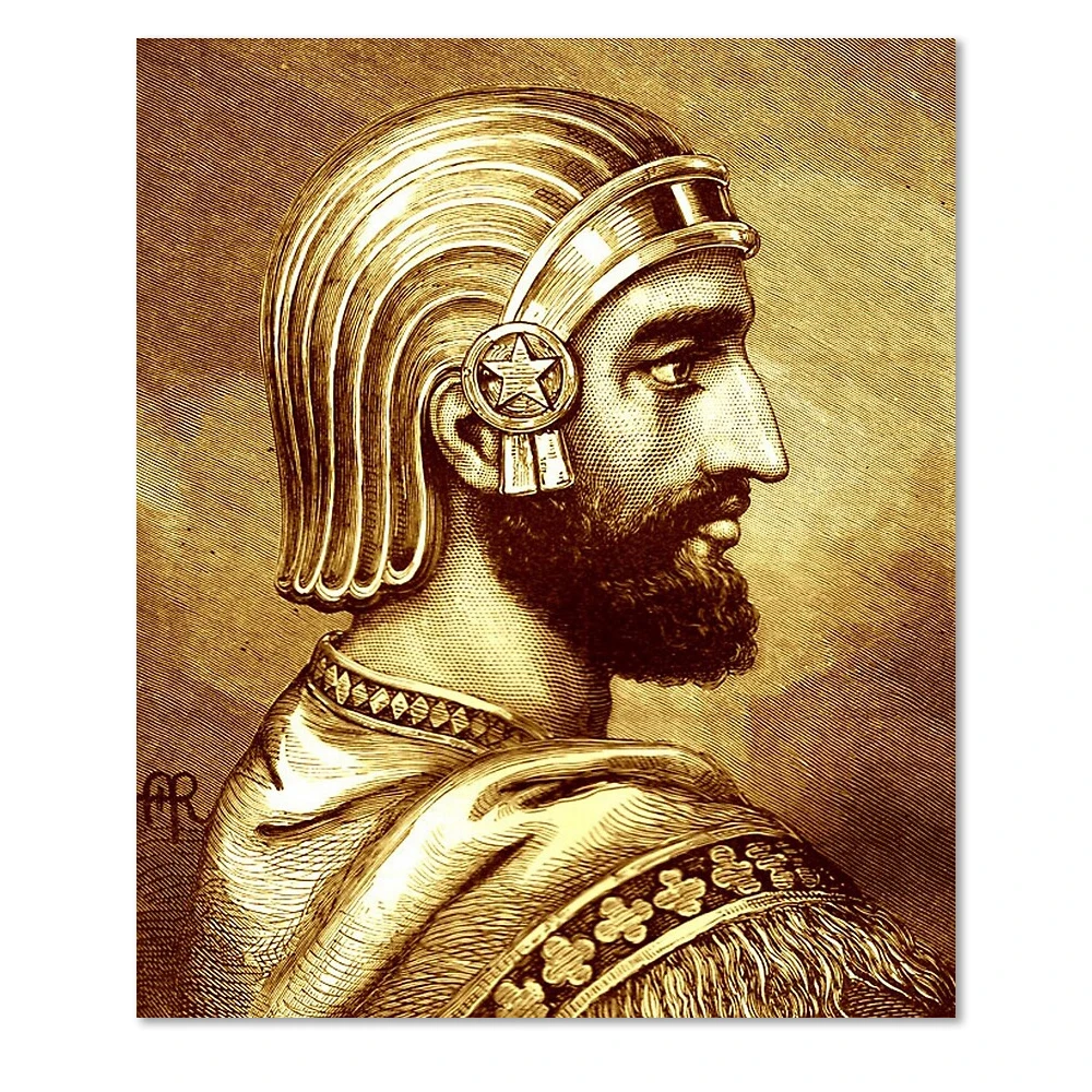Печатный плакат Cyrus The Great известный старинный военный стратегист первая