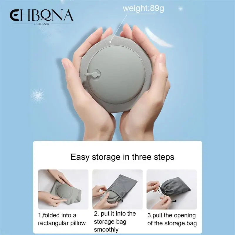 

Outdoor Portable U-Shape Travel Pillow Automatic Air Inflatable Airplane Pillows Foldable For Camping Press Type Neck Cushion