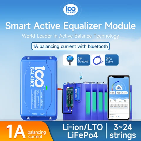 100BALANCE Smart BMS Active Balancer для LiFePO4 аккумуляторов 4S-24S