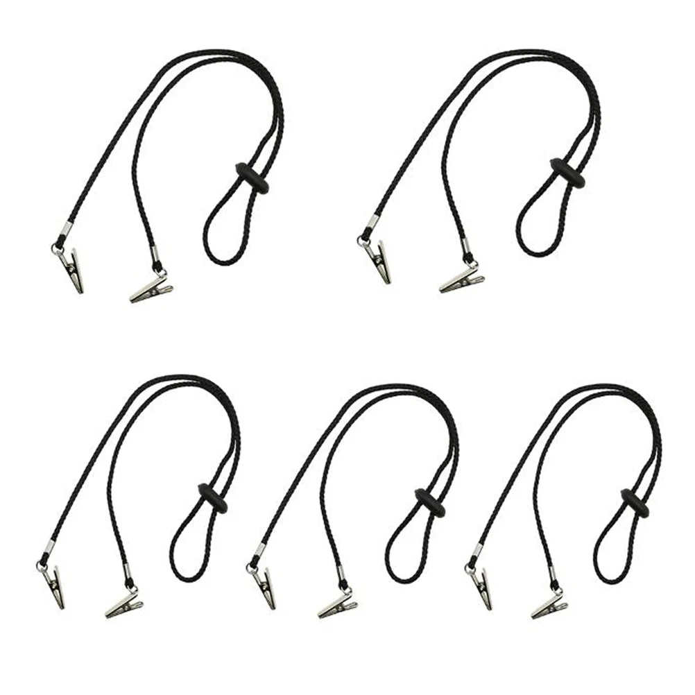 

Clips Napkin Bib Adult Chain Holderlanyard Alloy Chains Neck Clipelderly Adjustablethe Bibs Metal Nylon