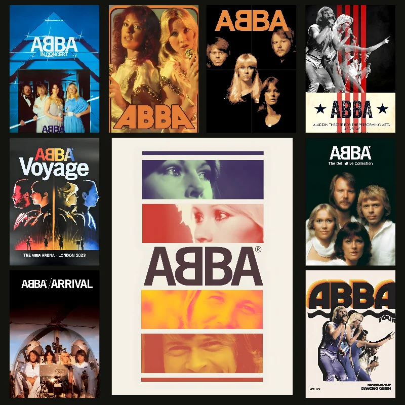 Классический постер группы А-Абба самоклеящаяся художественная