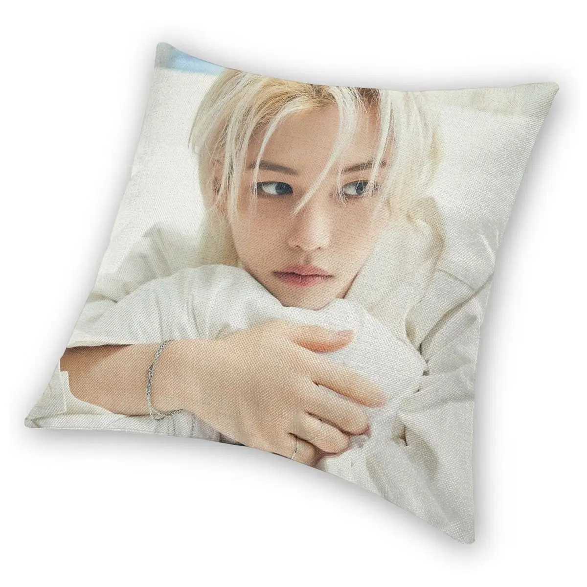 Квадратная наволочка Lee Felix из полиэстера льна бархата креативный декор на молнии