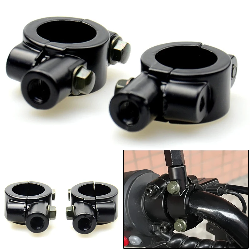 

Electric Motorcycle Moped Bicycle Refitted Rearview Mirror Mounting Base of Reflector 8/10mm