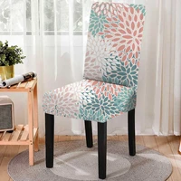 floral print dining chair covers spandex home multicolor office chair cover stretch chairs wedding decoration accessories 1pc
