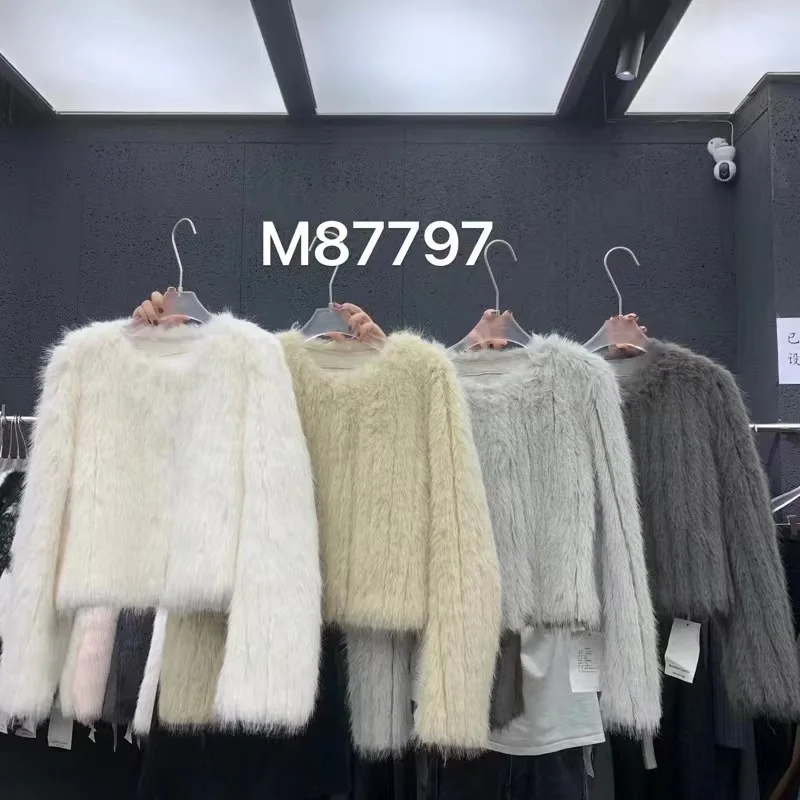 Autumn and winter new temperament imitation fur coat