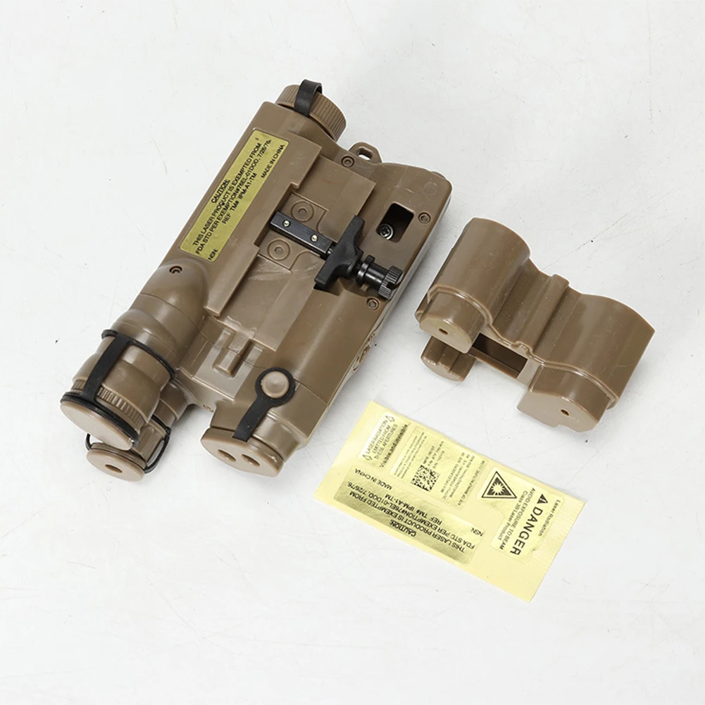 

Airsoft PEQ-16 Dummy Box Fit Most Compact LiPo 20mm Rail GIV 20mm Standard Rail Plastic Tan For Decorative Dummy
