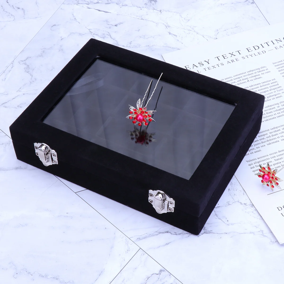 

Jewelry Tray Storage Box Display Organizer Trays Earring Wooden Boxes Drawer Lid Portable Ring Holder Necklace Desk organizer