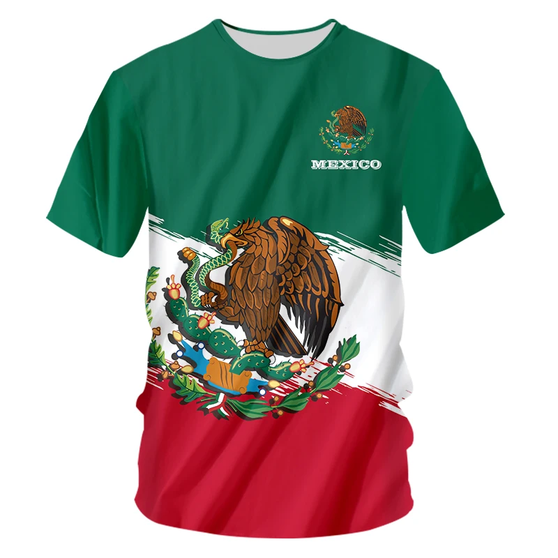 

Mexico 3D Print T-shirt Harajuku Streetwear Mexico T Shirt Men Hip Hop For Women Short Sleeve Oversize Summer Clothing Wholesale