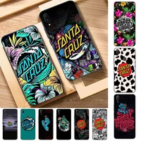 santa cruz skateboards art phone case for vivo y91c y11 17 19 17 67 81 oppo a9 2020 realme c3