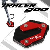 2021tracer900 motorcycle cnc side stand enlarge plate kickstand for yamaha tracer 900 gt 2014 2015 2016 2017 2018 2019 2020