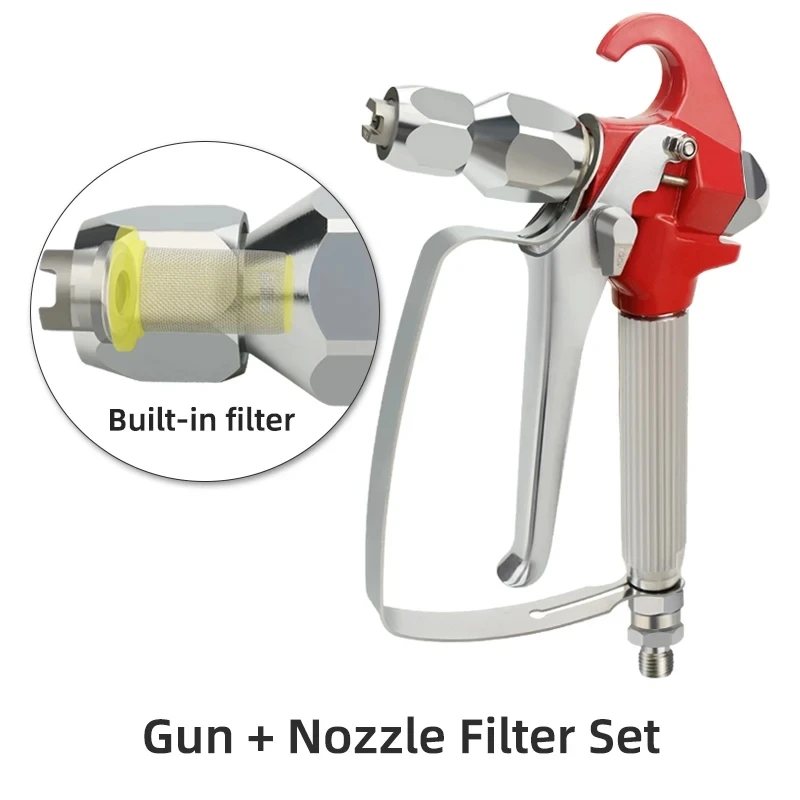 Пистолет-распылитель безвоздушный высокого давления с насадкой и фильтром, 3600 PSI