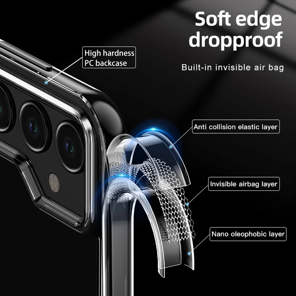 Прозрачный чехол для телефона Samsung Galaxy S24 Ultra + мягкая силиконовая рамка из ТПУ