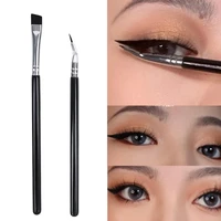 fine eyeliner make up brush fine liner brushes professional bent angled eyeliner brush high quality brow eye contour makeup tool