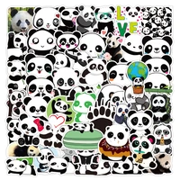 103050100pcs cute animal panda kawaii stickers decals kids toy diy latpop luggage notebook scooter water cup cartoon sticker