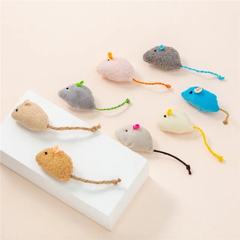 

1/3pcs Plush Simulation Mouse Cat Toy Contains Catnip Mouse Scratch Bite Resistance Interactive Toy Palying Toy for Cat Kitten