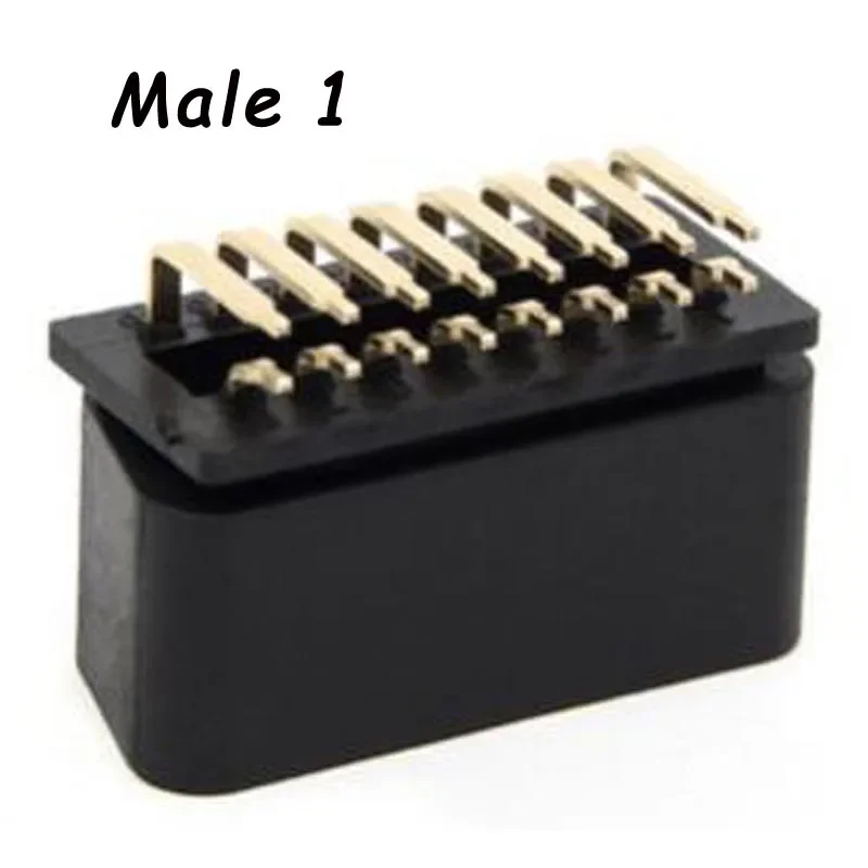 

2024 Горячий OBDII OBD2 16-контактный штекерный разъем OBD II Адаптер штекера OBD 2 Разъем Мужские розетки Диагностические инструменты