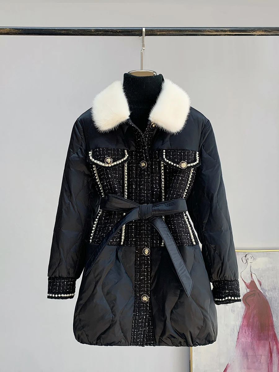 Меховой воротник из норки