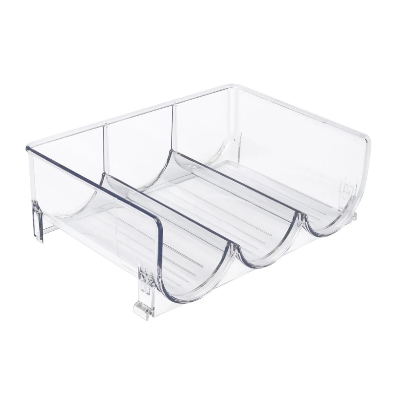 

Water Bottle Organizer Stackable Kitchen Pantry Organization Storage Shelf Plastic Water Bottle Holder Fridge Kitchen