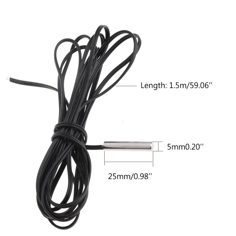 150 см NTC 10 кОм 1% 3435 термистор датчик температуры зонд цилиндра 1 5 м провод