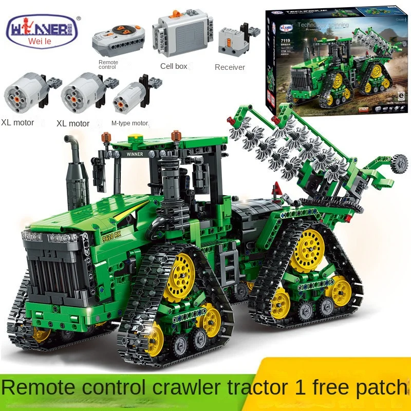 

Тягач для взрослых, сложная сборка, строительные блоки, модель с дистанционным управлением, технология, научная и образовательная игрушка, ...