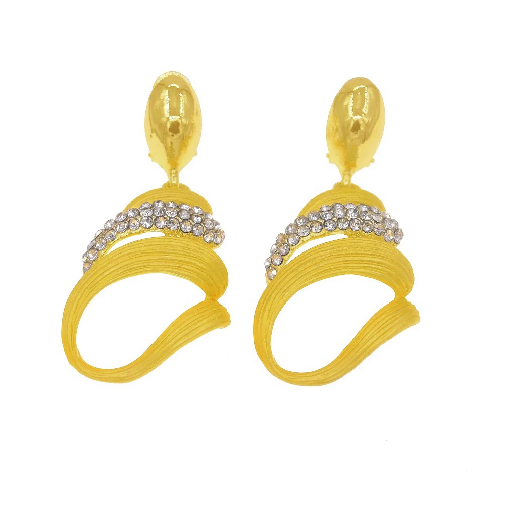 

Women's Fashion Gold Plated Features Hollow Party Wearing Earrings Wedding Earrings Women's Earrings Jewelry Wholesale