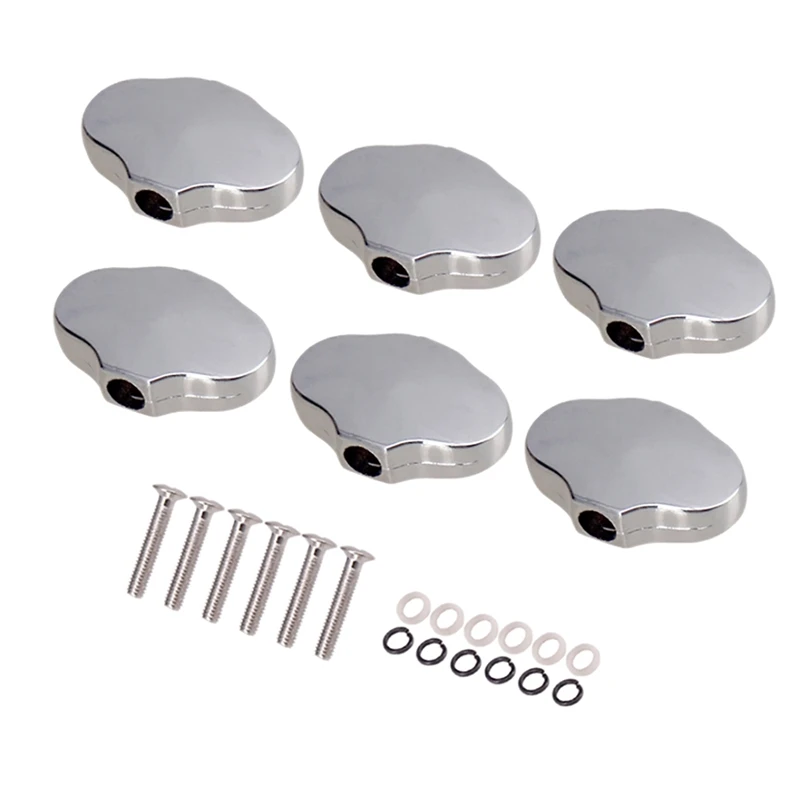 

6 шт. колышки для настройки электрогитары, колпачки, тюнеры, сменные кнопки для головки машины, ручки, аксессуары для гитары