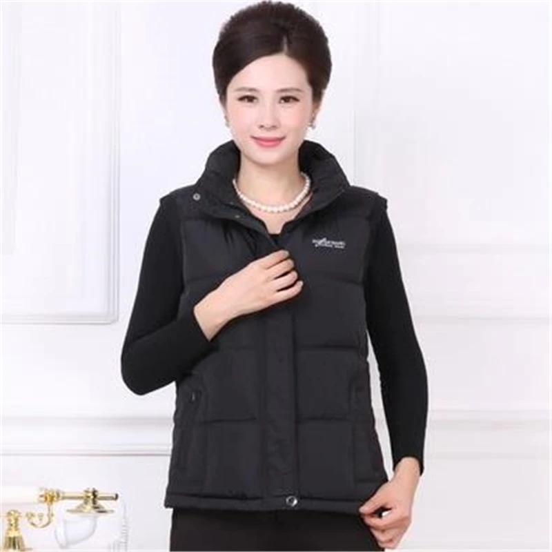 

Women's Thick Down Jackets Warm Parkas Female Waistcoat Abajo Vests Autumn Spring Hot Sale