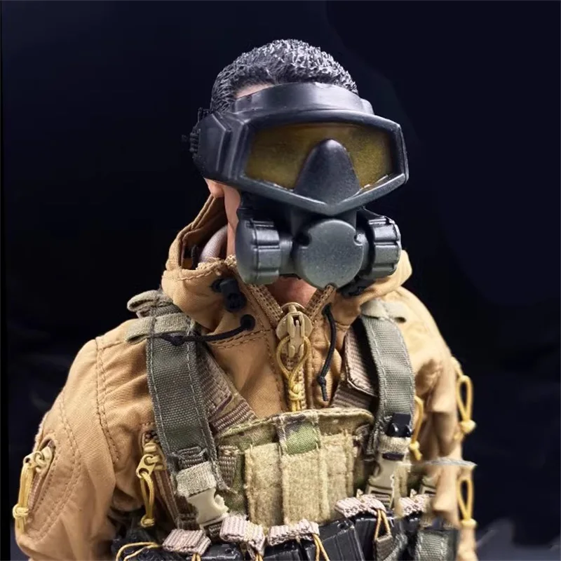 Лидер продаж 1/6 солдатская настольная сцена противогаз SWAT модель высокого