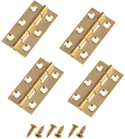 1 pair brass pure copper butt hinge bisagra pernio for door furniture jewelry box