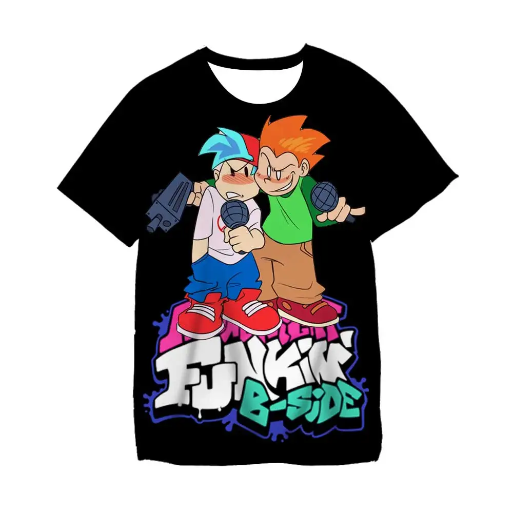 

Boys T Shirt Video Games Singer Friday Night Funkin T-shirt Kids Cartoon Anime Tees Boys and Girls T-shirts Kids Clothes 3-14 Ys