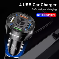 car charger quick charger 12v 24v 3a qc3 0 4 usb fast auto charger stable current output led light mobile phone charger