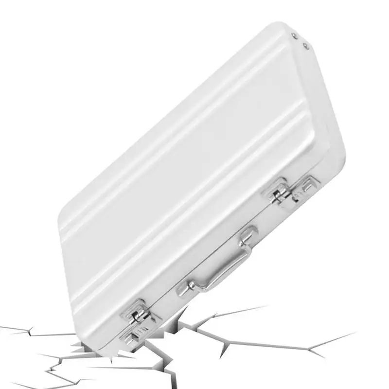 

Briefcase Business Card Holder Aluminum Mini Briefcase Business Card Holder Stylish Business Card Holder Suitcase For Store Mone