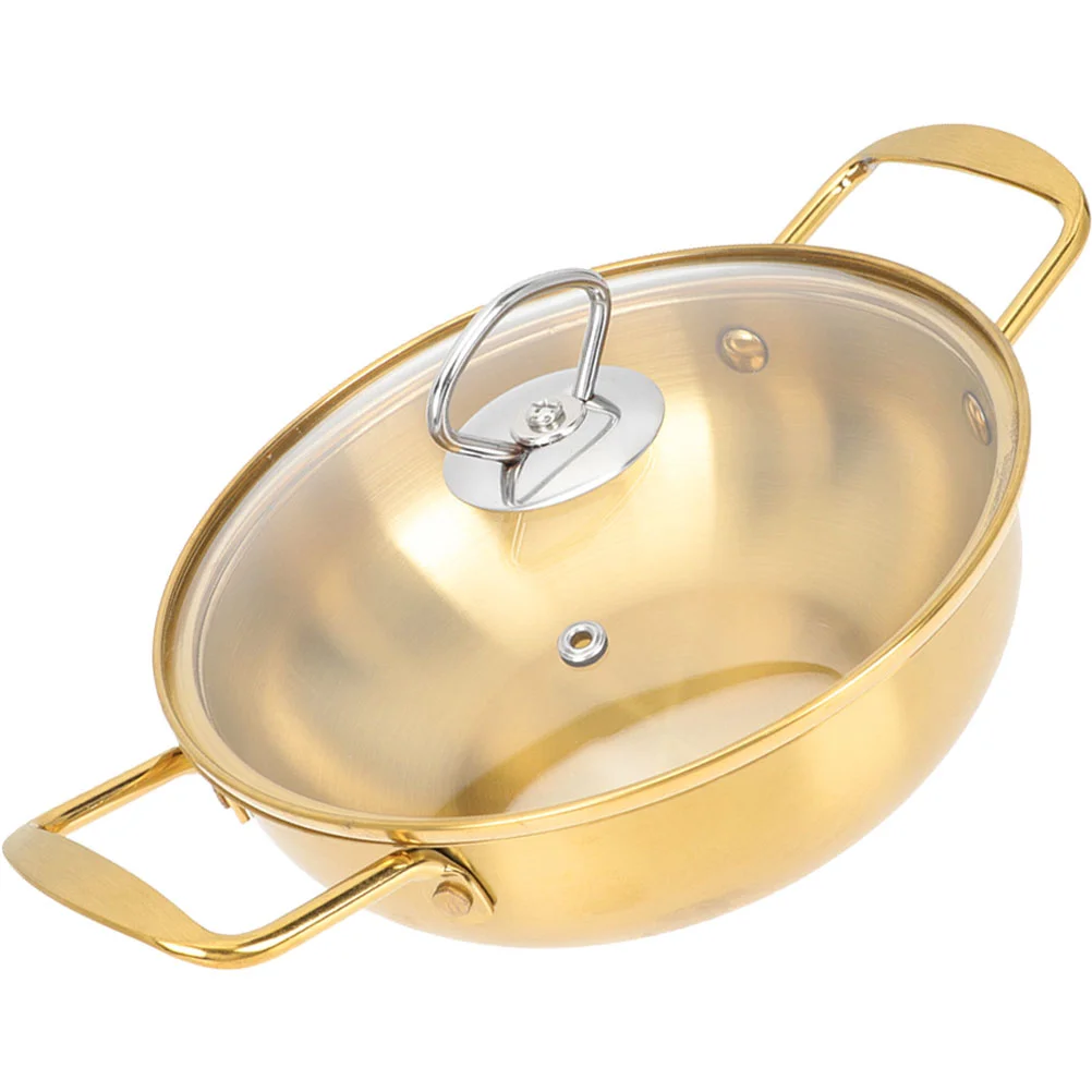 

Pot Noodle Ramen Pan Korean Instant Cooker Cooking Cookware Hot Seafood Stainless Ramyun Steellidjumbo Induction Noddle Multi