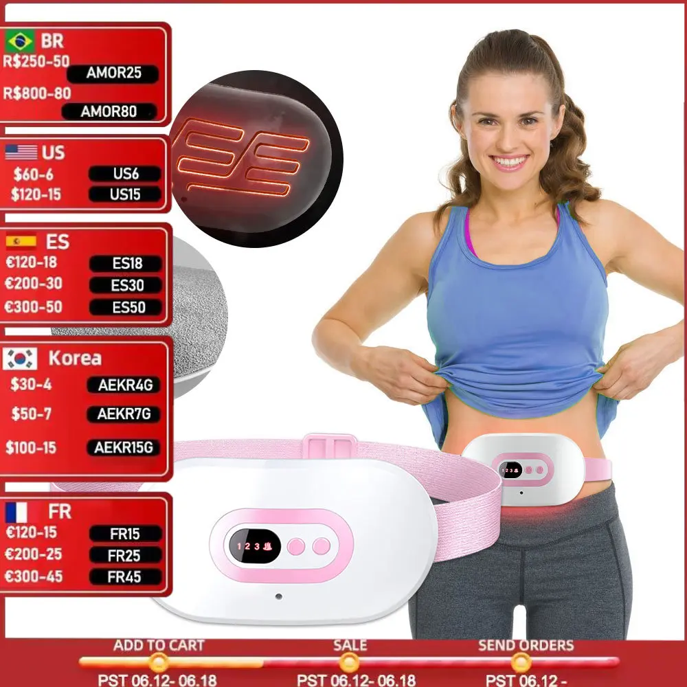 

Массажер для живота с инфракрасным подогревом, для снятия симптомов боли