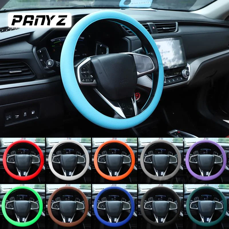 

Universal 1pcs/set Car Styling Silicone Car Steering Wheel Glove Cover Automobiles Steering Wheel Hubs Cover Auto Accessories