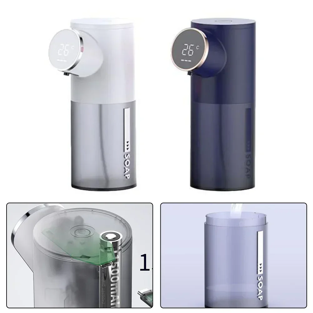 Изящный Настольный дозатор мыла с температурным дисплеем автоматическое