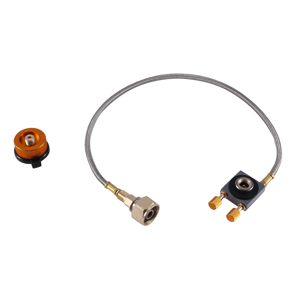 

Gas Stove Propane Refill Adapter Gas Flat Cylinder Tank Coupler Adaptor Gas Charging with Pressure Relief Valve Save