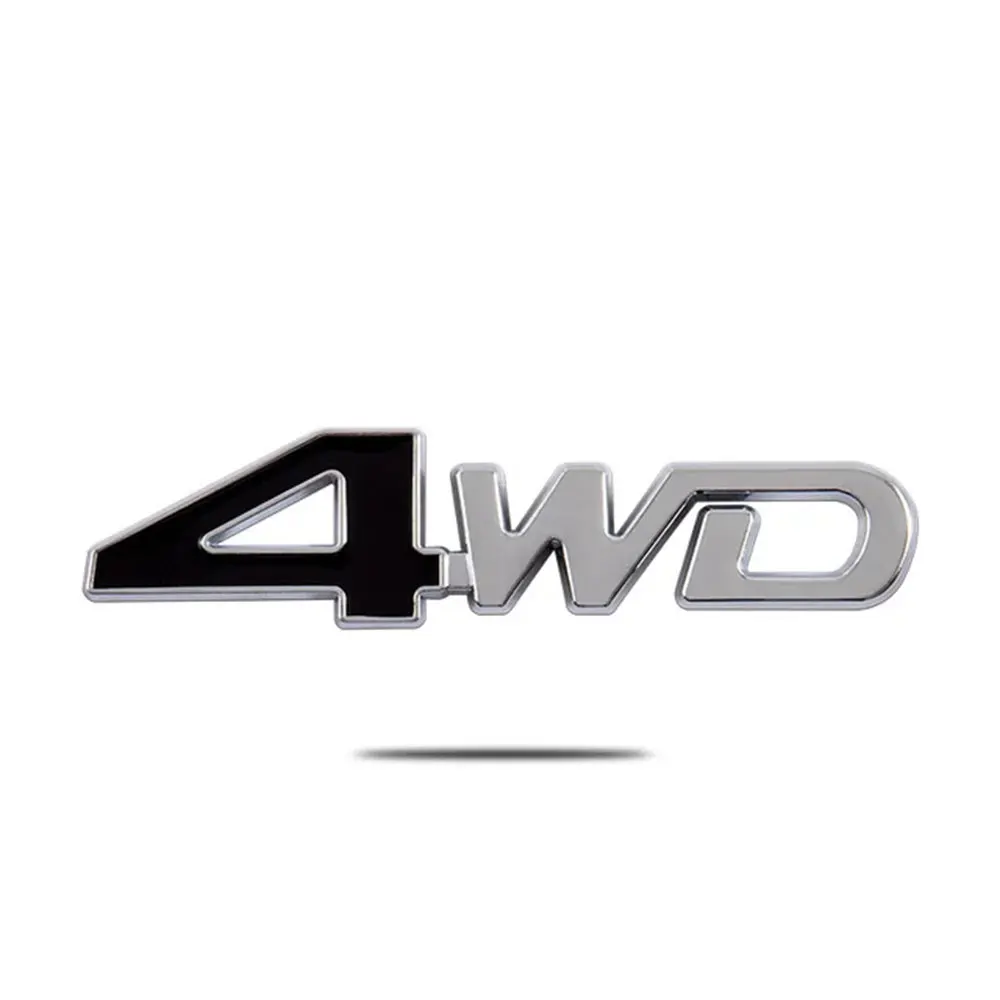 

3D металлические буквы 4WD логотип эмблема наклейка на задний багажник автомобиля наклейка на крыло боковая наклейка 4WD знач...