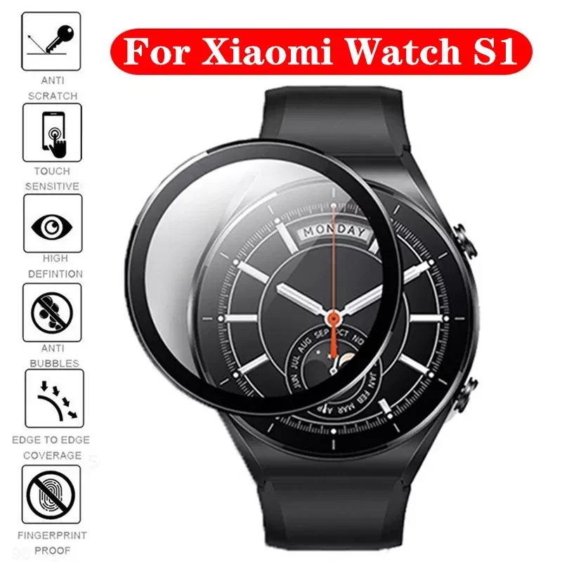 

3D Film For Xiaomi Watch S1 Protective Film Watch s1 Full Cover Screen Protector For Xiomi Smartwatch S1 Watch s1 Film Not Glass