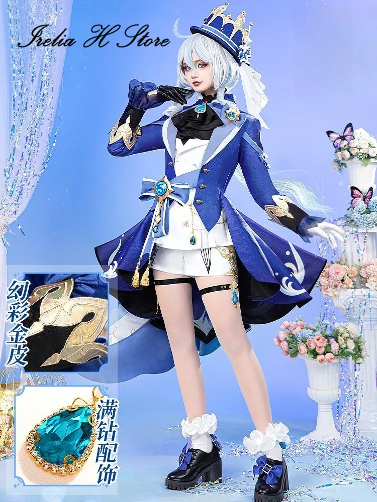 

Irelia H Store Focalors For Genshin Impact Cosplay Costume Game Cosplays Water God Focalors Dress Female