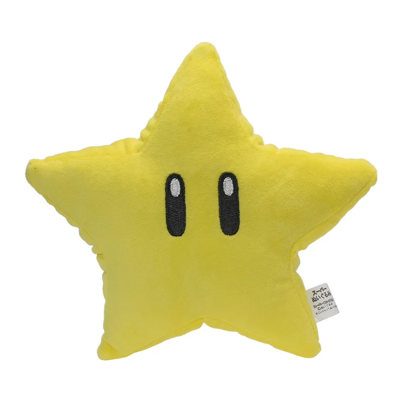 

20cm Super Mario Yellow Star Plush Toy Soft Stuffed Pillows Doll Birthday Gifts