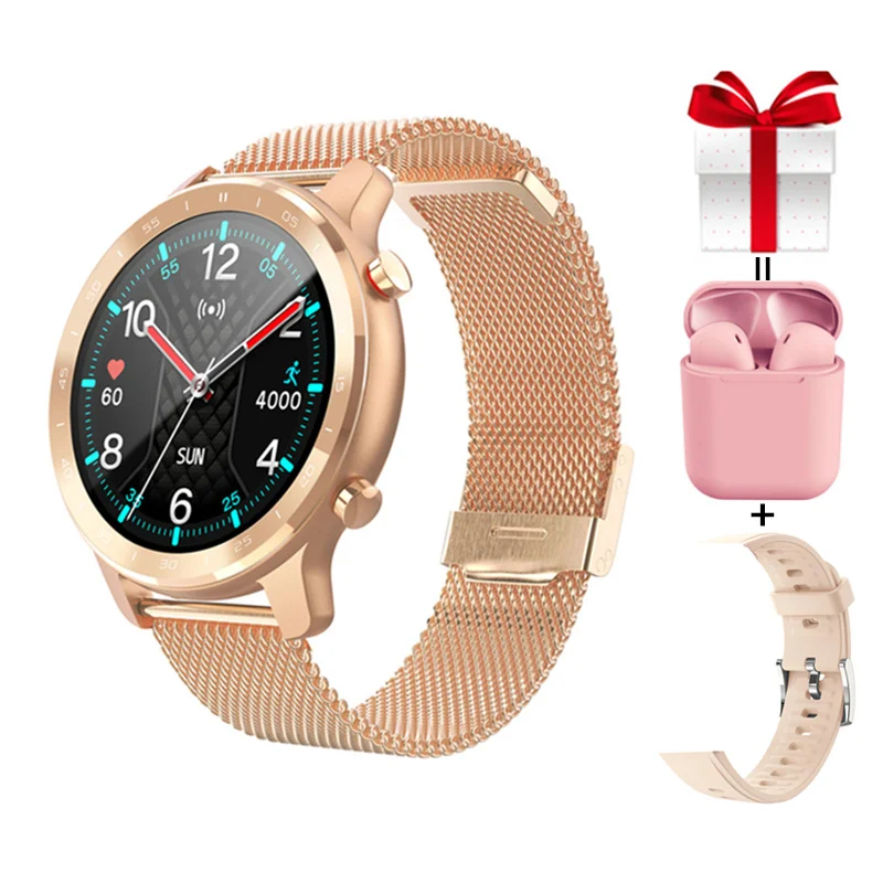

Smart Watches Women 1.28inch Full Touch Screen Breath Training Waterproof IP67 Health Management Fitness Tracker Smarwatch Men
